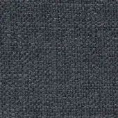 Dark gray woven fabric with a dense, granular texture and matte finish; consistent grid pattern creates a subtly mottled visual effect.